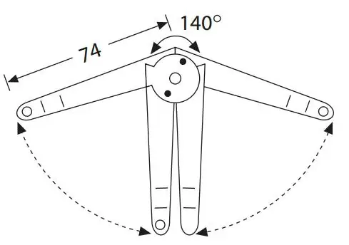 Adam Hall 2701 петля ограничитель для крышки кейса