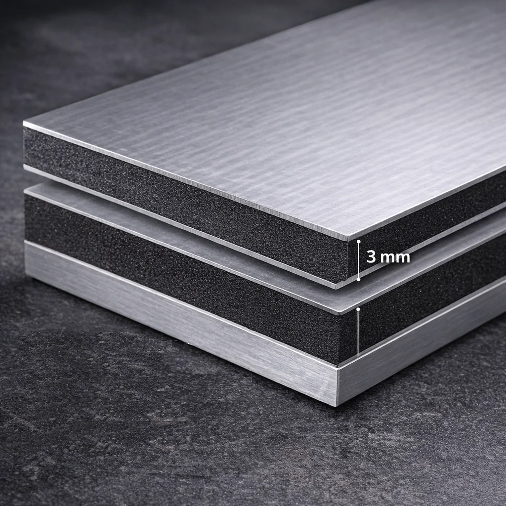 Алюминиевый композит 3 мм: характеристика материала стенок