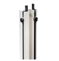 Для рэковых кейсов Adam Hall 6168 Двойная направляющая для рэковой стойки 19" с резиновой вставкой