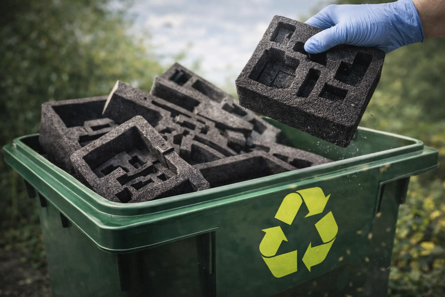 Экологичность и переработка: что делать с отработанными ложементами из пенополиэтилена