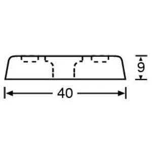 Adam Hall 4921 ножка пластиковая 40х8 мм