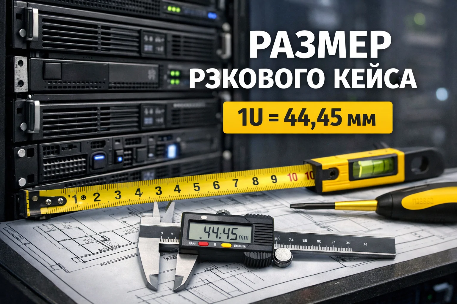 Что такое рэковый юнит (1U) и как рассчитать размер рэкового кейса?