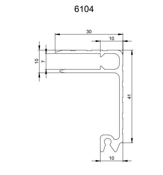 Adam Hall 6104 профиль угловой для крышки кофра 7 мм