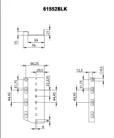 Для рэковых кейсов Adam Hall 61552 BLK Направляющая для рэковой стойки 19"