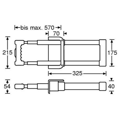 Adam Hall 3473 ручка выдвижная 3-х позиционная