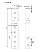 Для рэковых кейсов Adam Hall 61532 BLK Рэковая направляющая 45U