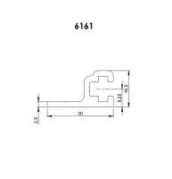 Для рэковых кейсов Adam Hall 6161 Направляющая для рэковой стойки 19"