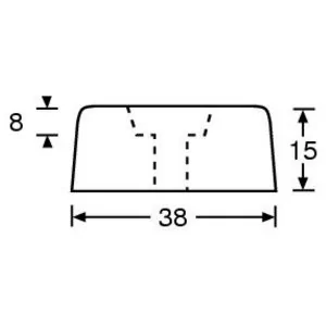 Adam Hall 4920 ножка пластиковая 38х15 мм