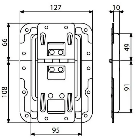 Adam Hall 270838 петля с ограничителем