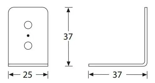 Adam Hall 40402 скоба угловая 25 х 37
