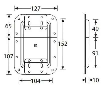 Adam Hall 27082 петля с ограничителем