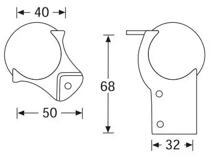 Adam Hall 41202 уголок шарообразный средний 30 мм