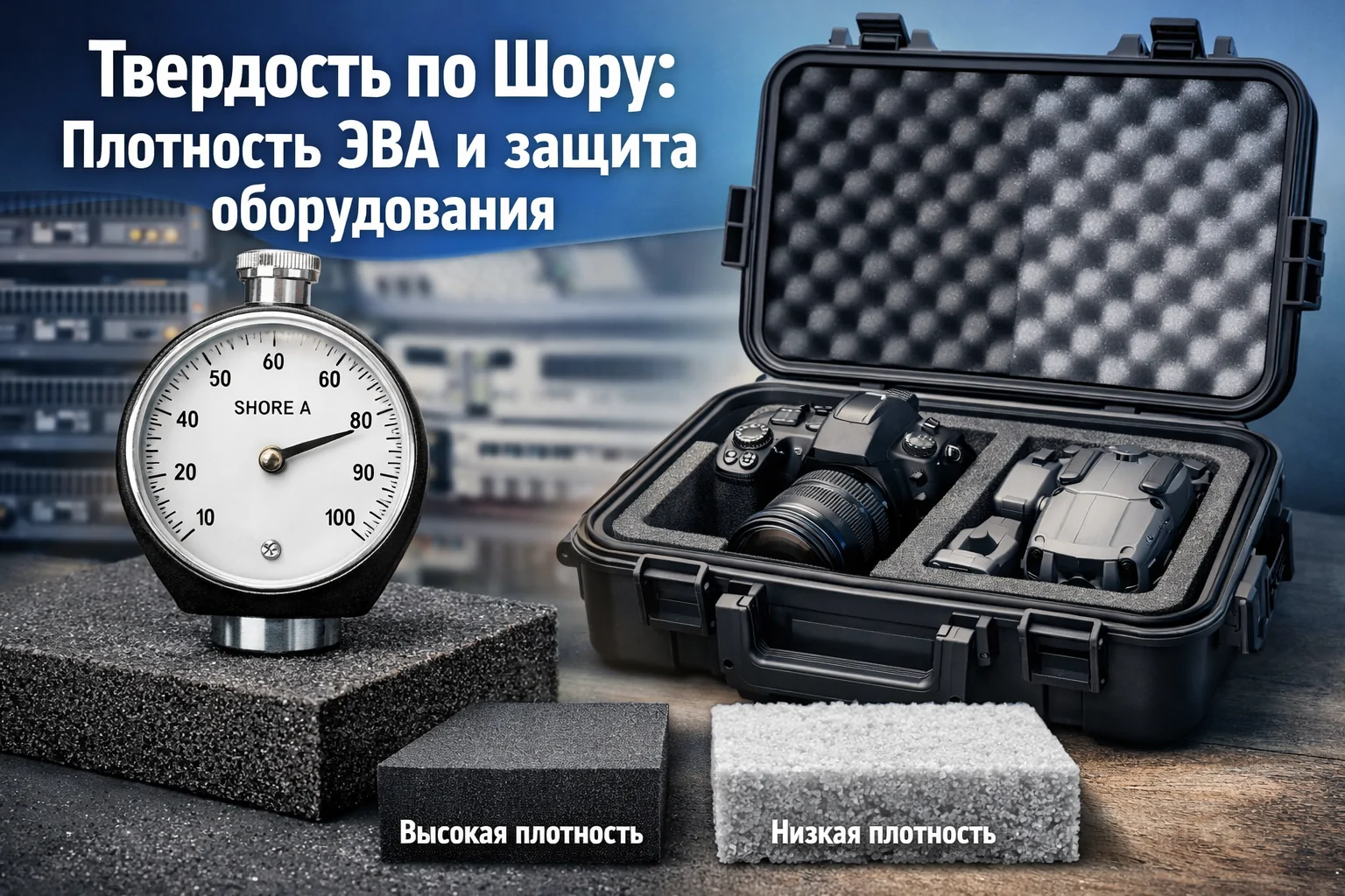 Твердость по Шору (Shore): как плотность ЭВА-полимера влияет на защиту тяжелого оборудования