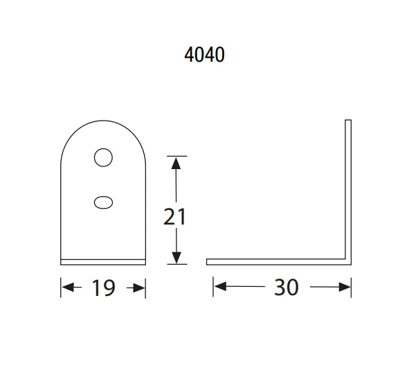 Adam Hall 4040 скоба угловая 19х30