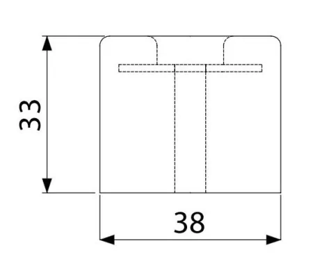 Adam Hall 4913 ножка резиновая 38х33 мм