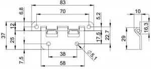 Adam Hall 2252 петля разъемная