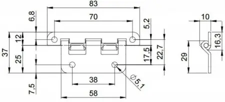 Adam Hall 2252 петля разъемная