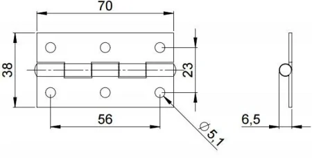 Adam Hall 2602 BLK петля рояльная средняя черная