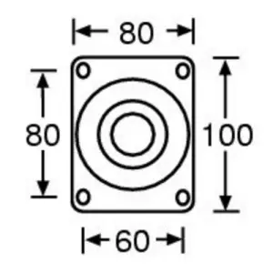 Adam Hall 37023 колесо поворотное (Guitel)