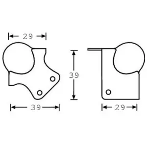 Adam Hall 4114 уголок шарообразный малый
