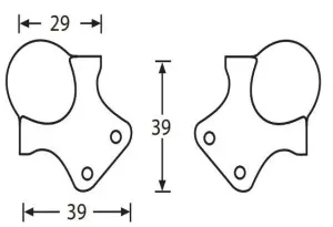 Adam Hall 4112 уголок шарообразный малый трехсторонний