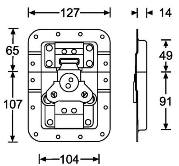 Adam Hall 172511 замок - бабочка большой
