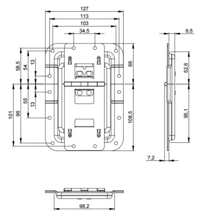 Adam Hall 270836 петля с ограничителем