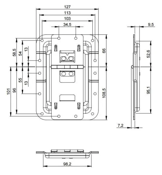 Adam Hall 270836 петля с ограничителем