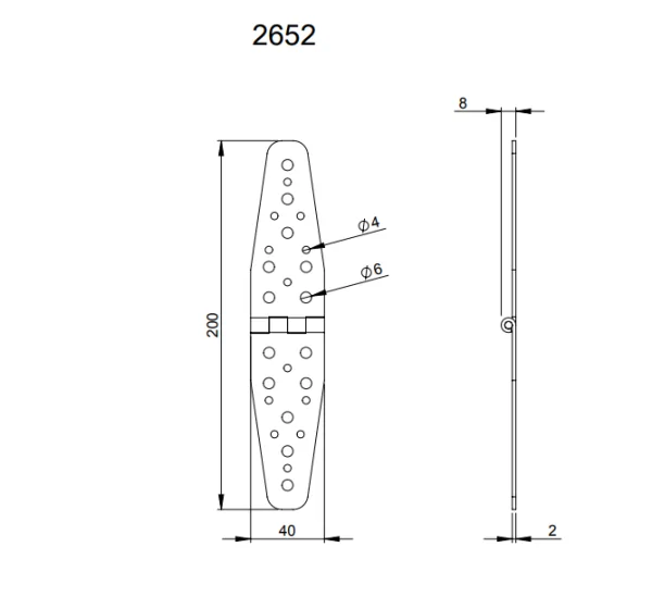 Adam Hall 2652 петля большая 100 х 2 мм