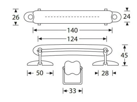 Adam Hall 3415 ручка портфельная из кожи
