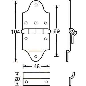 Adam Hall 2530 петля неразборная