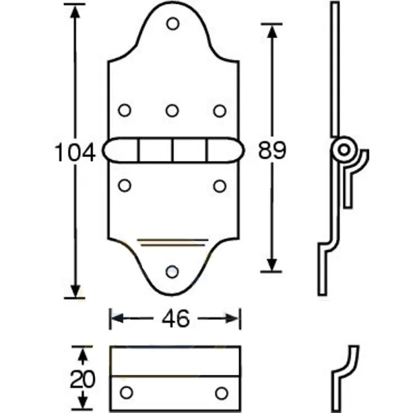 Adam Hall 2530 петля неразборная