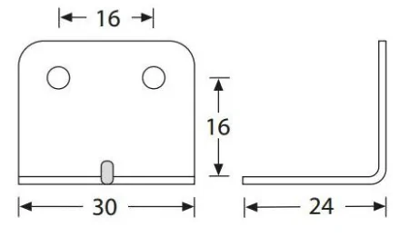 Adam Hall 40407 скоба угловая 30 х 24