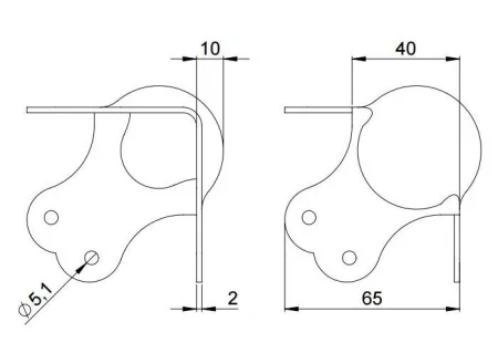 Adam Hall 41012-05 уголок шарообразный трехсторонний