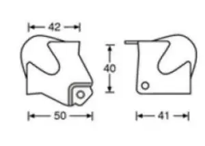 Adam Hall 41182 уголок шарообразный средний 30 мм