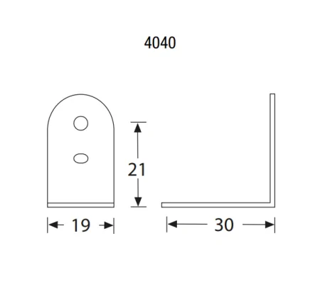 Adam Hall 4040 скоба угловая 19х30