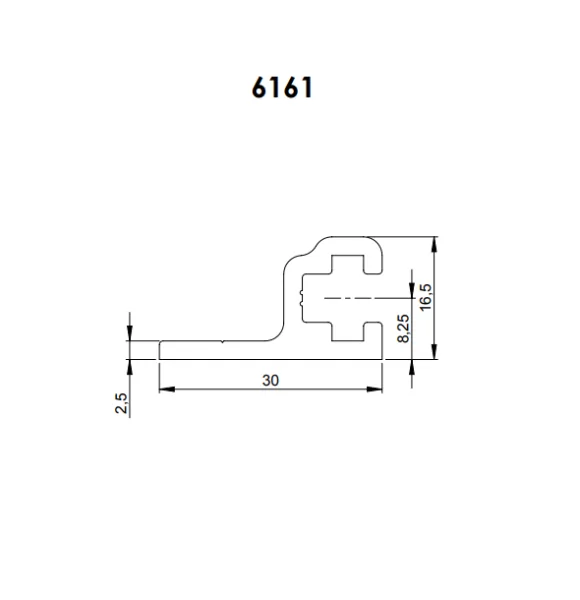 Для рэковых кейсов Adam Hall 6161 Направляющая для рэковой стойки 19"