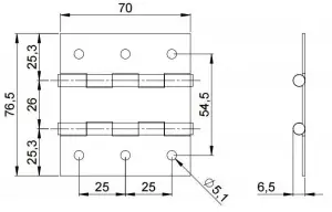 Adam Hall 2600 петля двойная