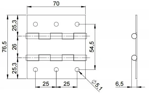 Adam Hall 2600 петля двойная