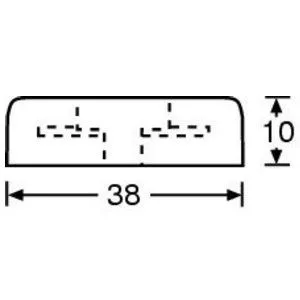 Adam Hall 4906 ножка резиновая 38х10 мм
