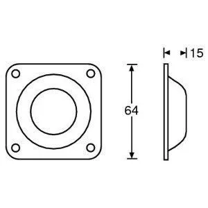 Adam Hall 4938 ножка стопорная 64х15 мм