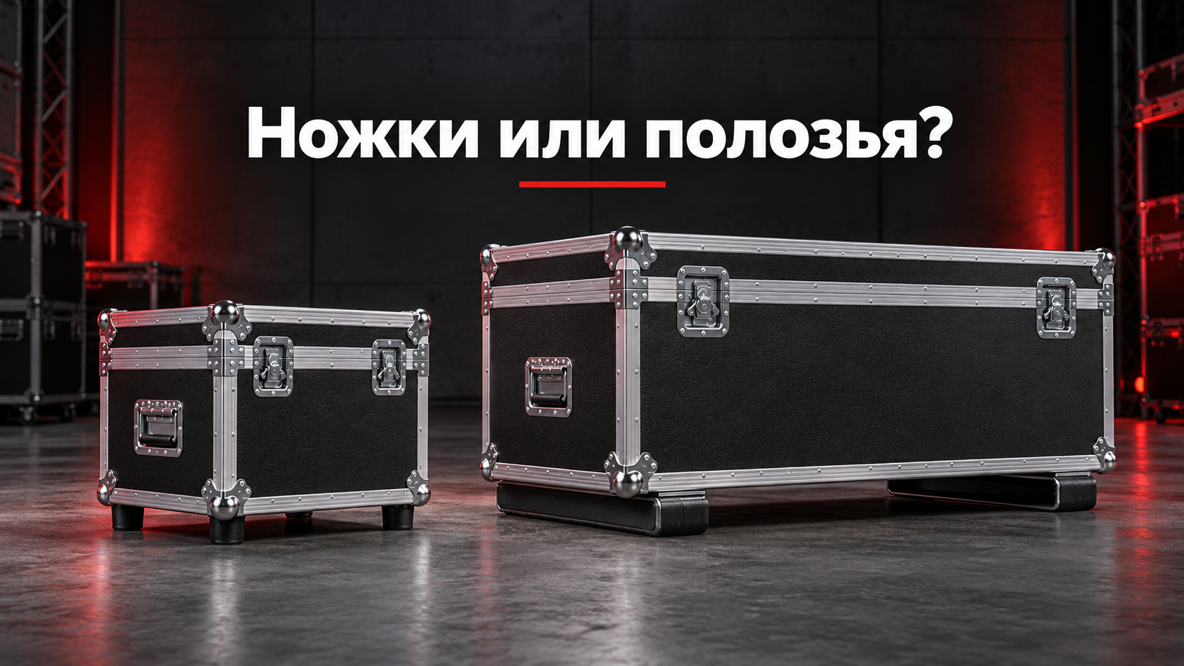 Резиновые ножки или полозья: что выбрать для флайт-кейса Резиновые ножки или полозья: что выбрать для флайт-кейса