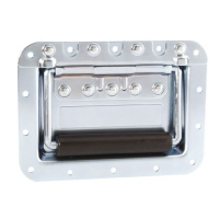 Adam Hall 34085 ручка откидная обрезиненная на плате глубиной 14 мм