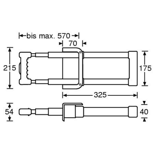 Adam Hall 3473 ручка выдвижная 3-х позиционная