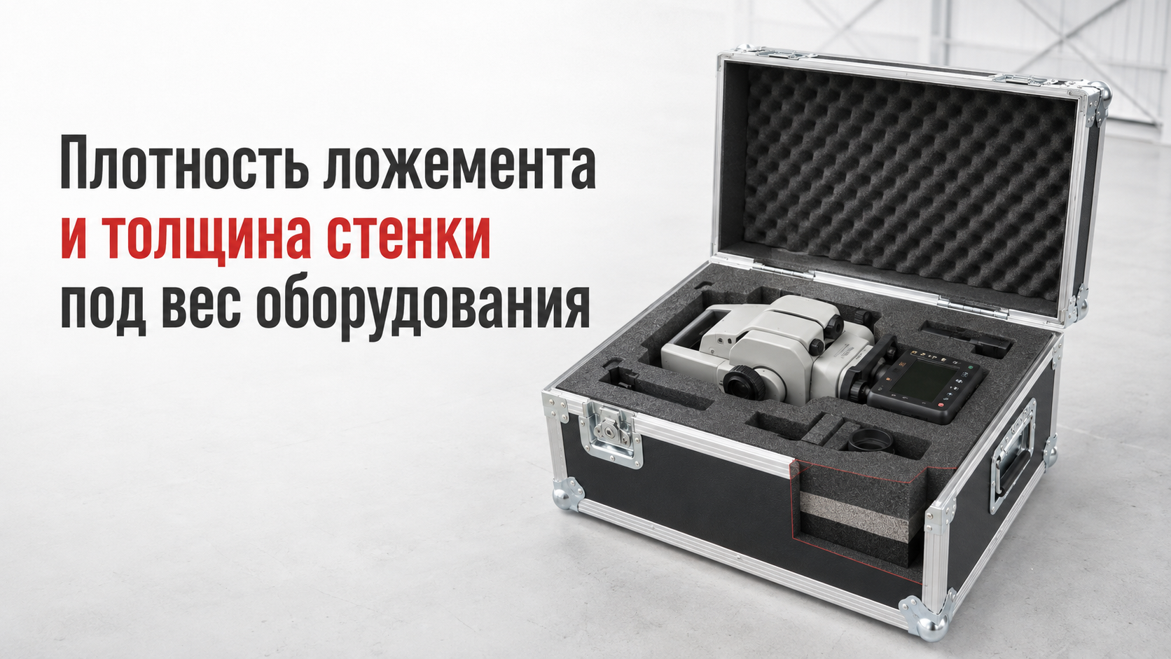 Плотность ложемента и толщина стенки под вес оборудования Плотность ложемента и толщина стенки под вес оборудования