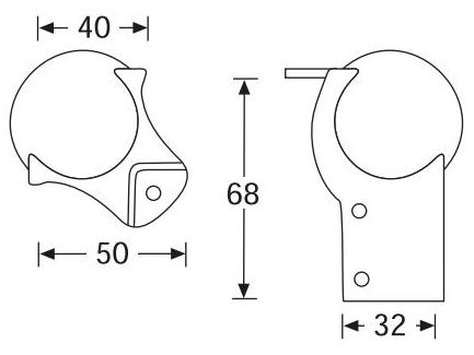 Adam Hall 41202 уголок шарообразный средний 30 мм