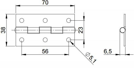Adam Hall 2602 BLK петля рояльная средняя черная