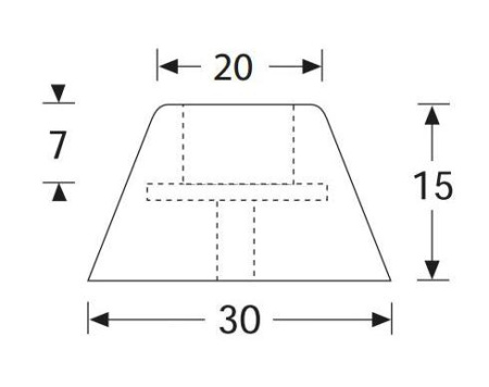Adam Hall 4901 ножка резиновая 30х15 мм