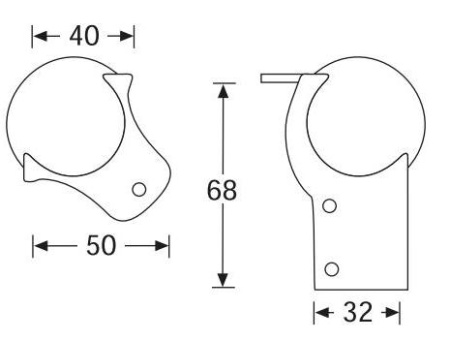 Adam Hall 41201 уголок шарообразный средний