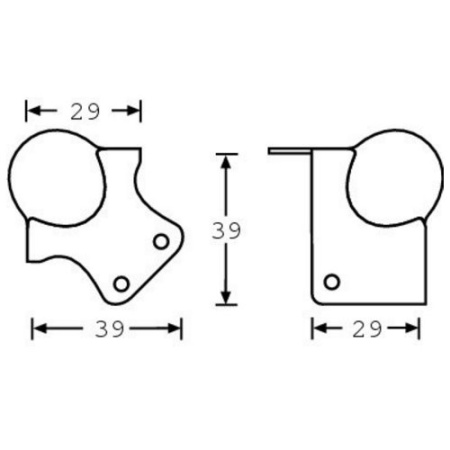 Adam Hall 4114 уголок шарообразный малый